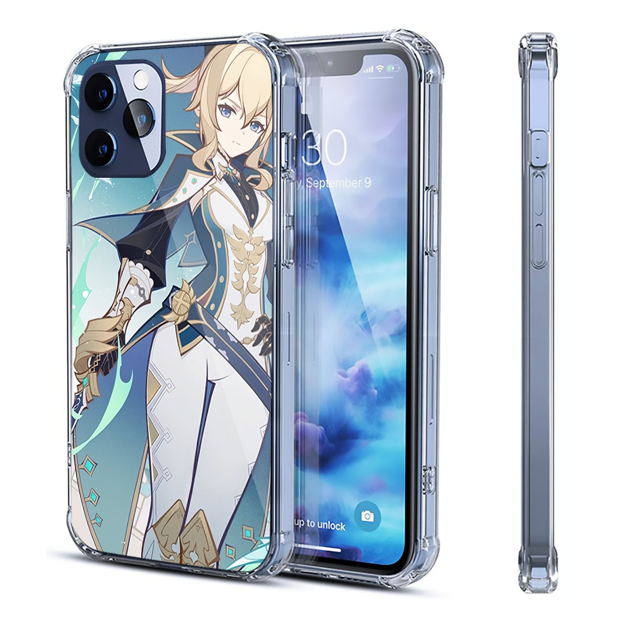 げんし神 genshin 【iPhone 12シリーズ対応】透明スマホケース（クリアソフトケース）